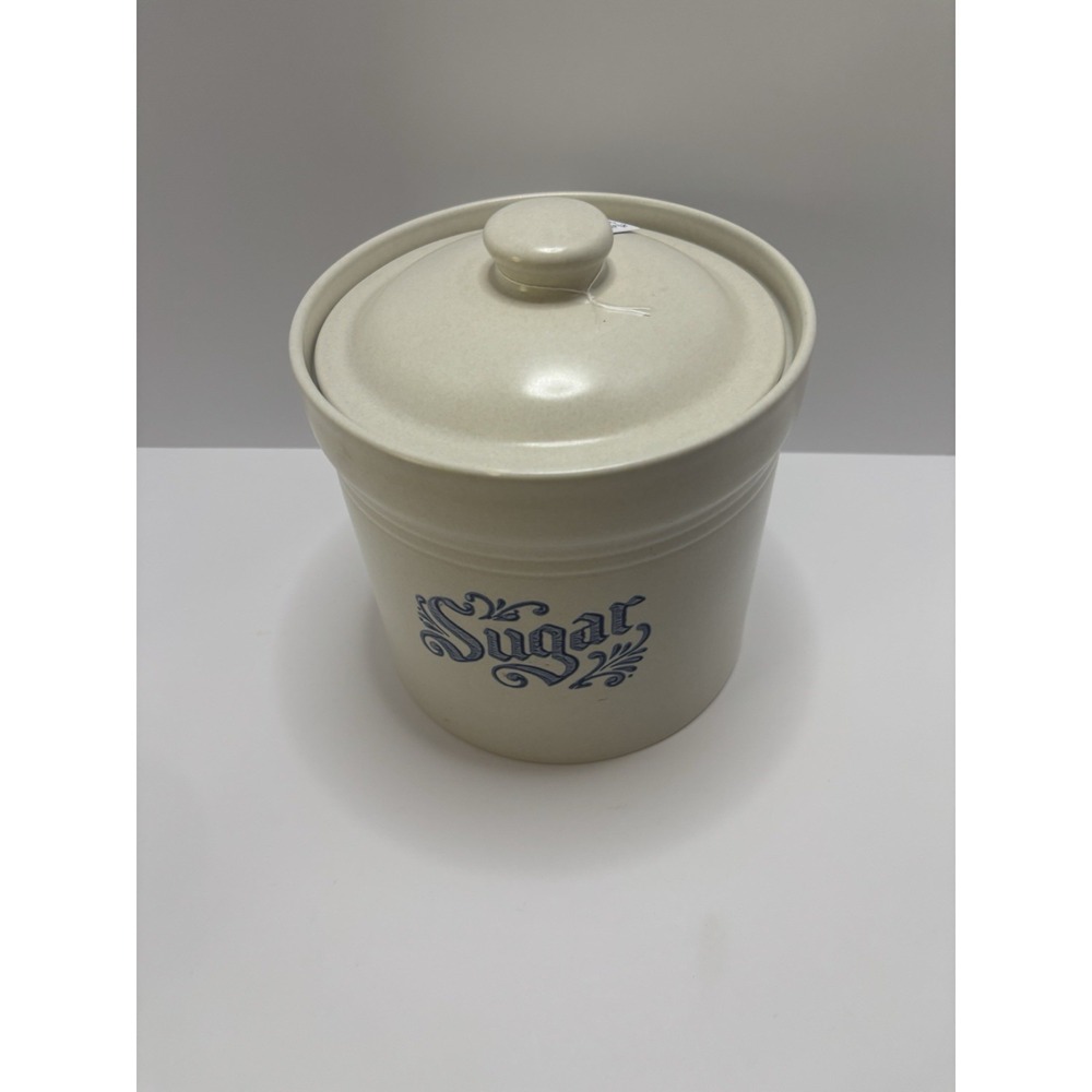 Vintage Pfaltzgraff Yorktowne Sugar Canister 2.5 Qt wit Lid 507 Stoneware USA
